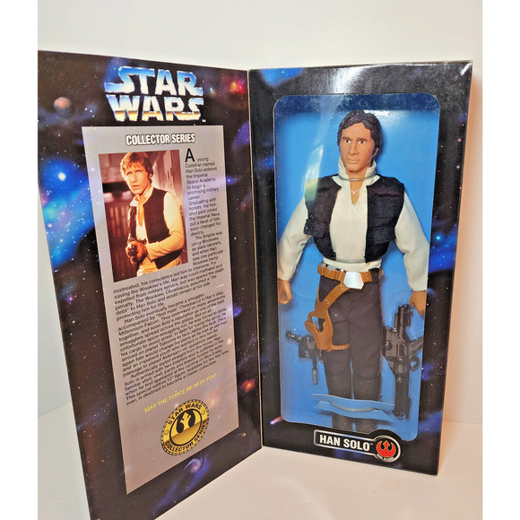 Star Wars 12" Collector Series Han Solo with Blaster Rifle & Pistol - NEW IN BOX - Picture 1 of 6